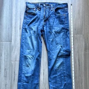Levis 505 Jeans Mens 29x30 Regular Fit Straight Modern durable Lived In iconic
